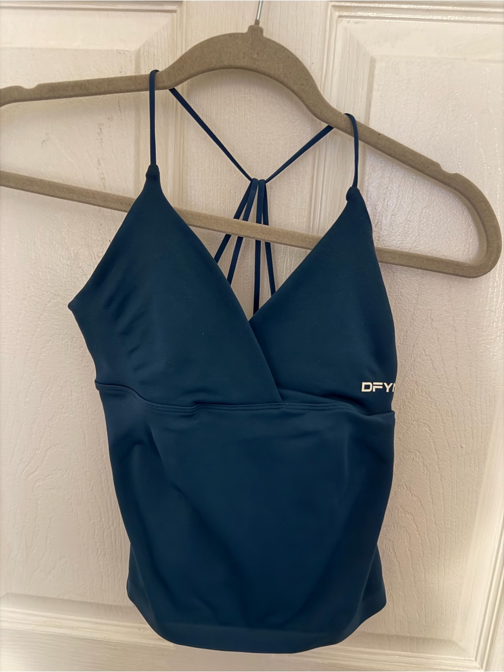 DFYNE Teal Strappy Tank Top